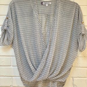 Jennifer Lopez, cross front blouse, size S